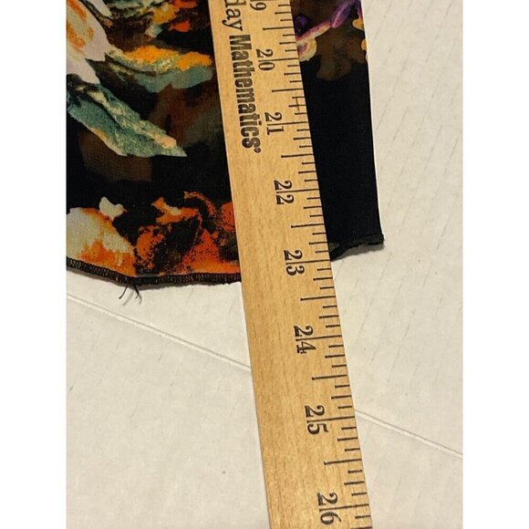 Neiman Marcus Black Floral Sheer Boho Festival Kimono Size Small XS - Picture 11 of 11